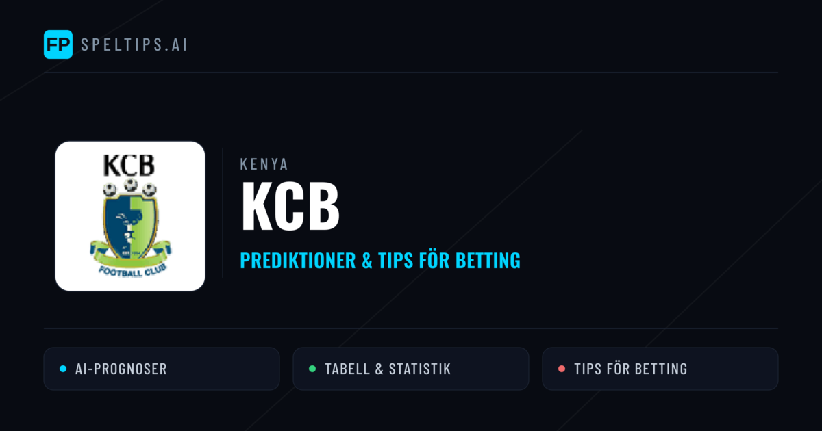 KCB Prognoser & Statistik