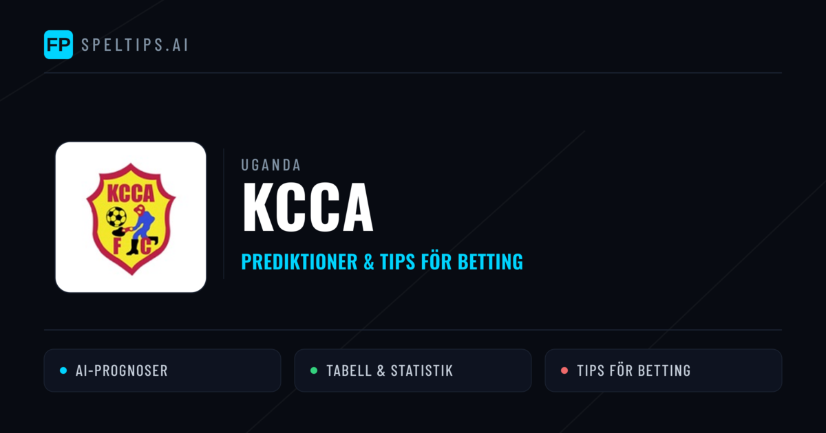 KCCA Prognoser & Statistik