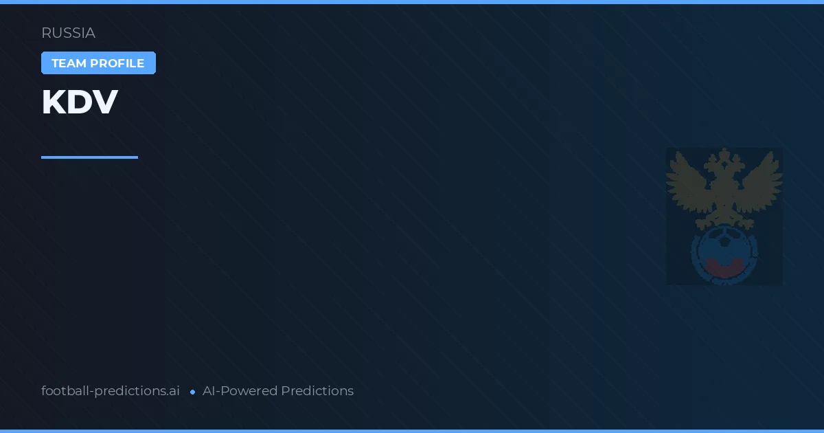 KDV Prognoser & Statistik