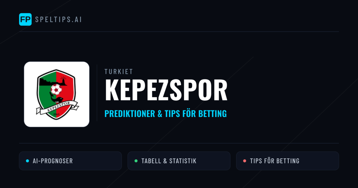 Kepezspor Prognoser & Statistik