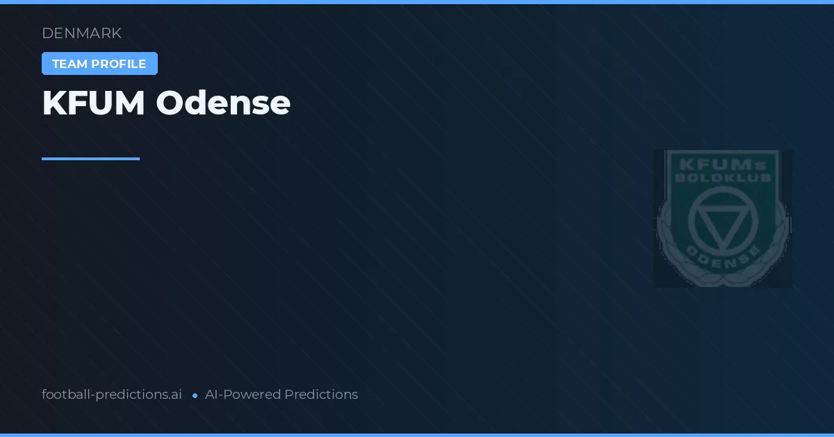 KFUM Odense Prognoser & Statistik