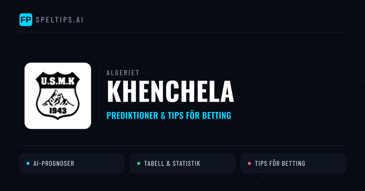 Khenchela Prognoser & Statistik