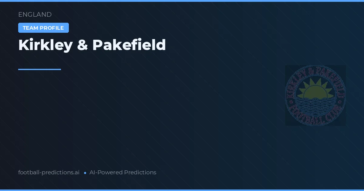 Kirkley & Pakefield Prognoser & Statistik