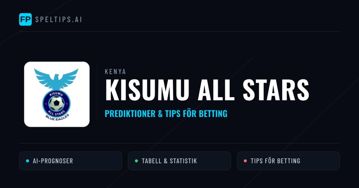 Kisumu All Stars Prognoser & Statistik