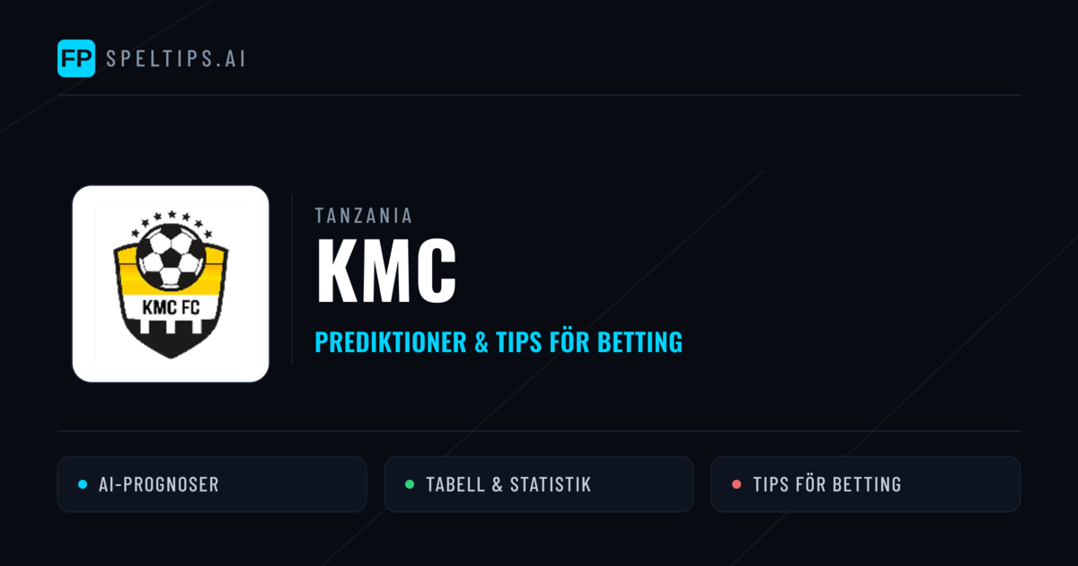 KMC Prognoser & Statistik