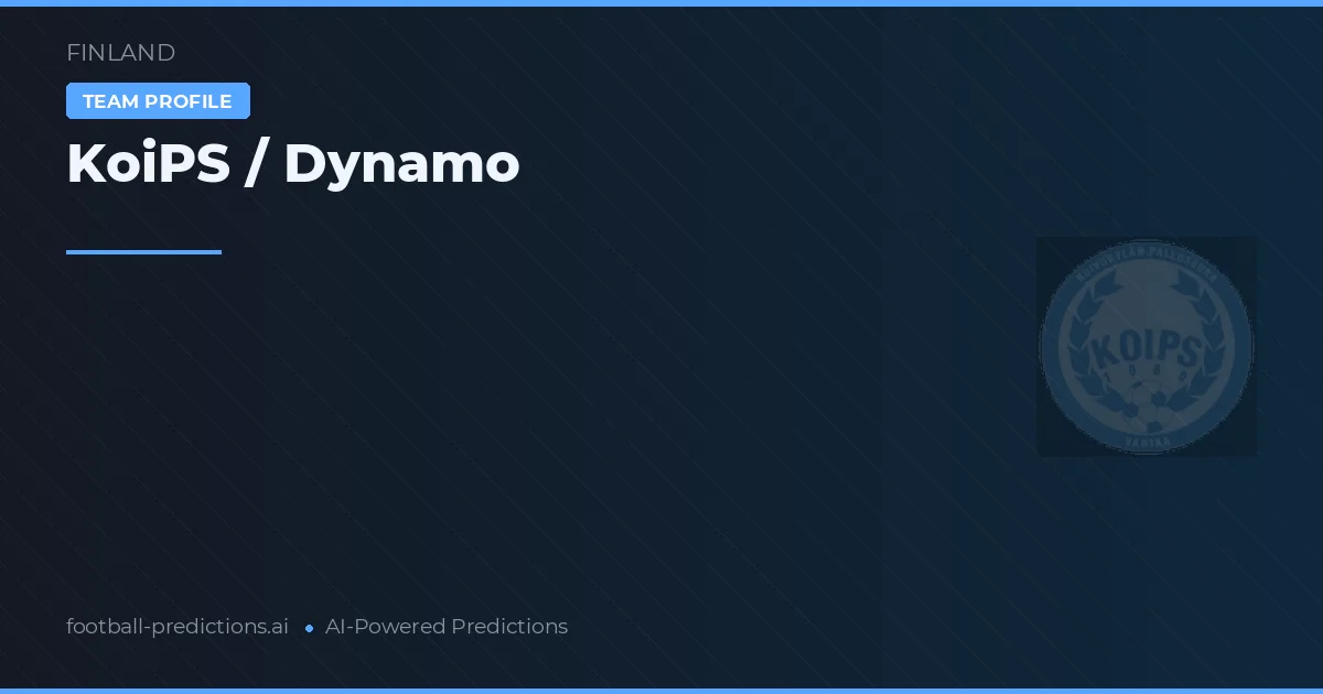 KoiPS / Dynamo Prognoser & Statistik