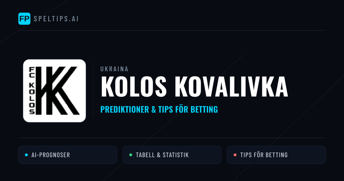 Kolos Kovalivka Prognoser & Statistik