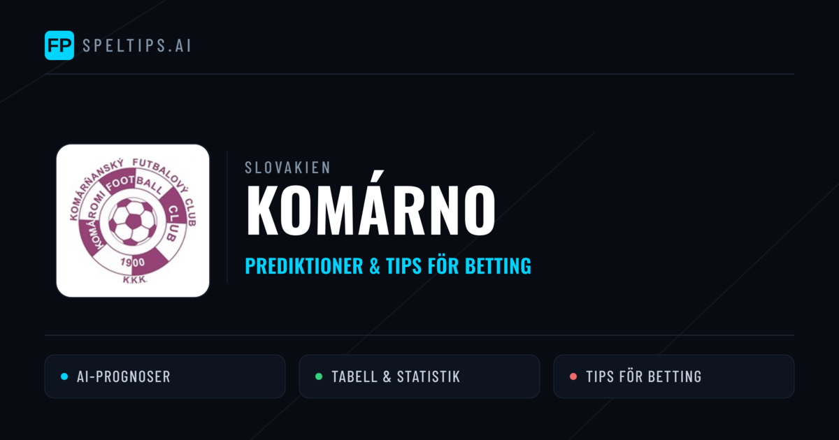 Komárno Prognoser & Statistik