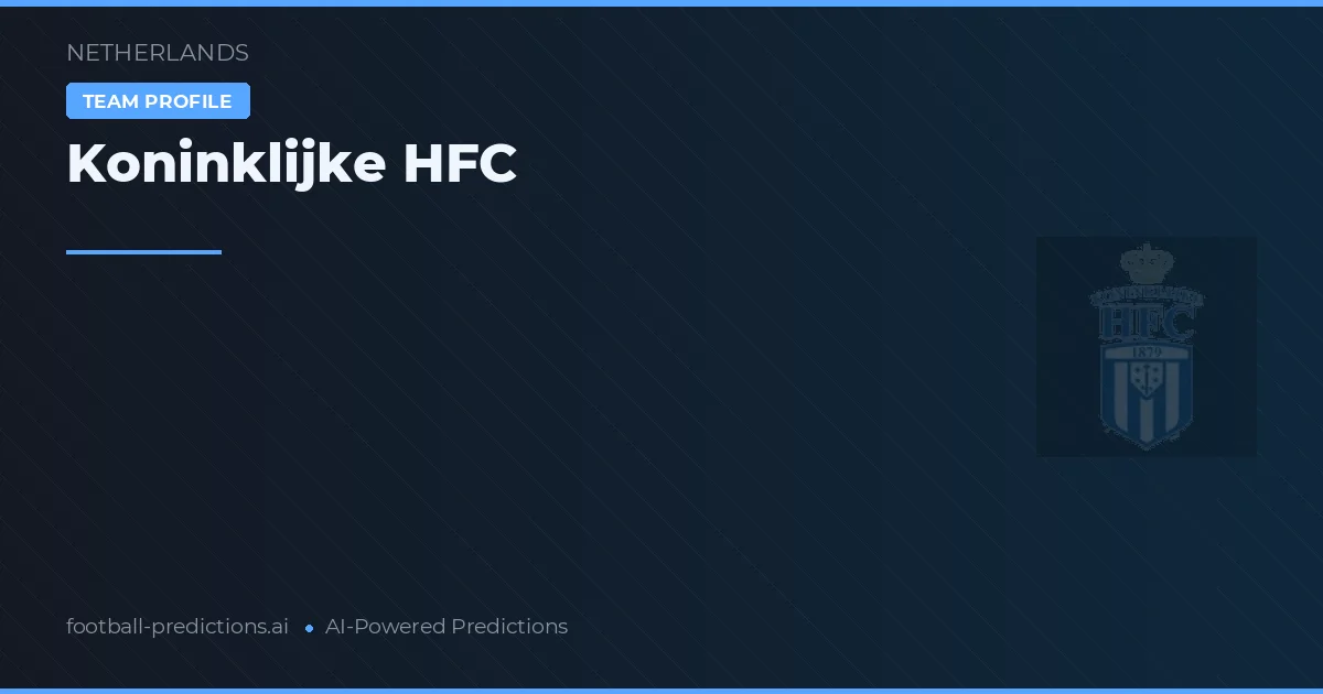 Koninklijke HFC Prognoser & Statistik