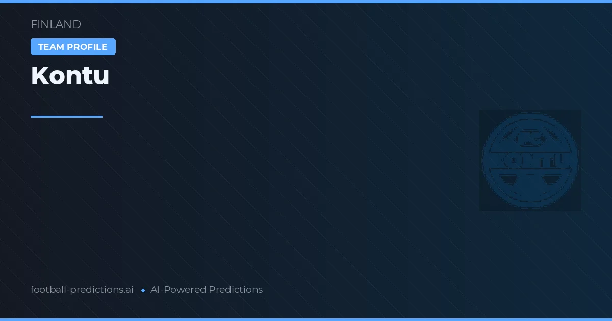 Kontu Prognoser & Statistik