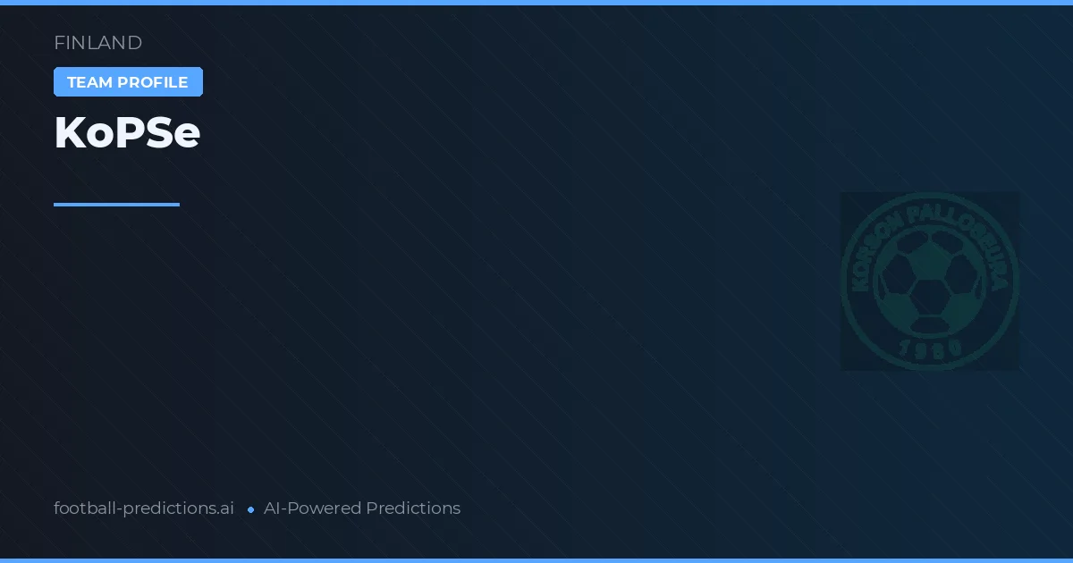 KoPSe Prognoser & Statistik