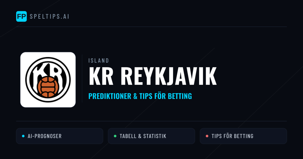 KR Reykjavik Prognoser & Statistik