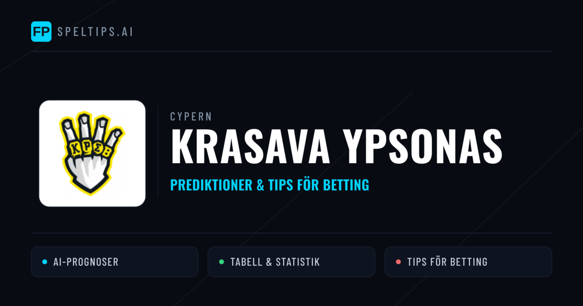 Krasava Ypsonas Prognoser & Statistik
