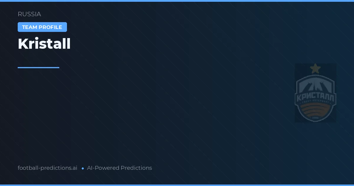 Kristall Prognoser & Statistik