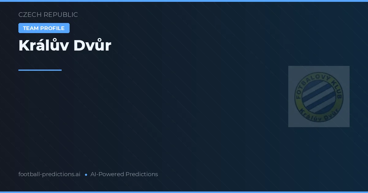 Králův Dvůr Prognoser & Statistik
