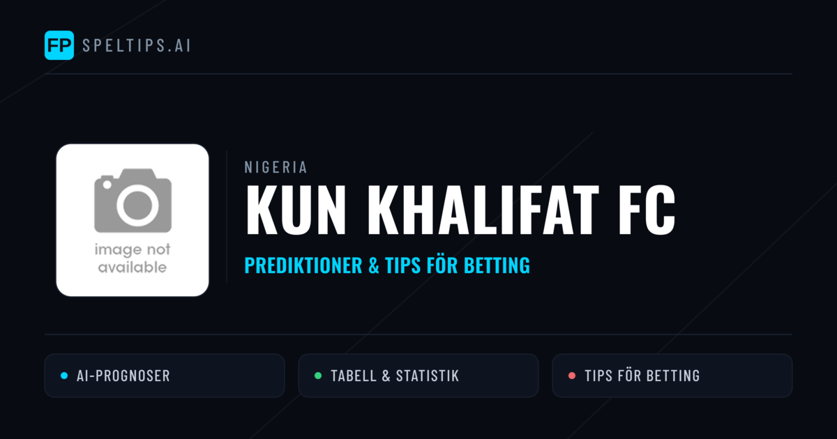Kun Khalifat FC Prognoser & Statistik