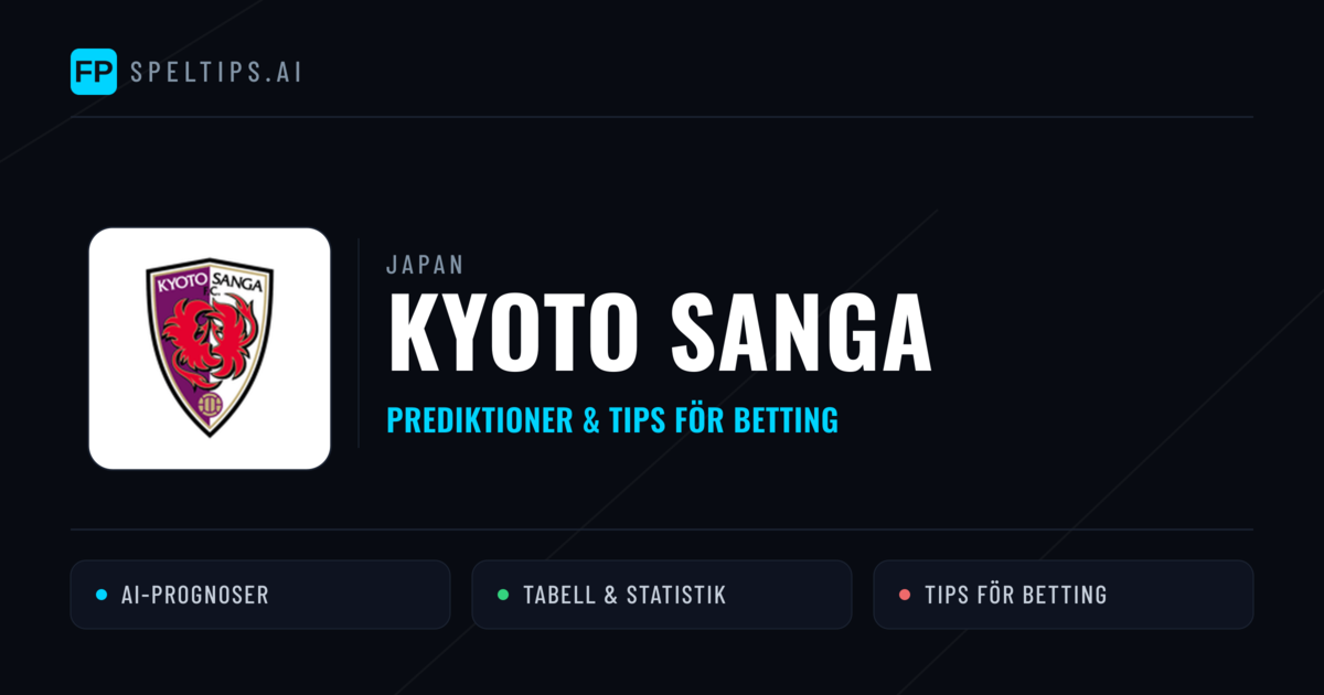Kyoto Sanga Prognoser & Statistik