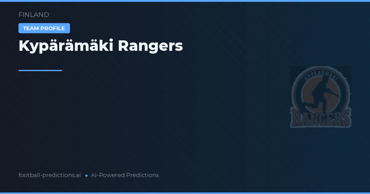 Kypärämäki Rangers Prognoser & Statistik