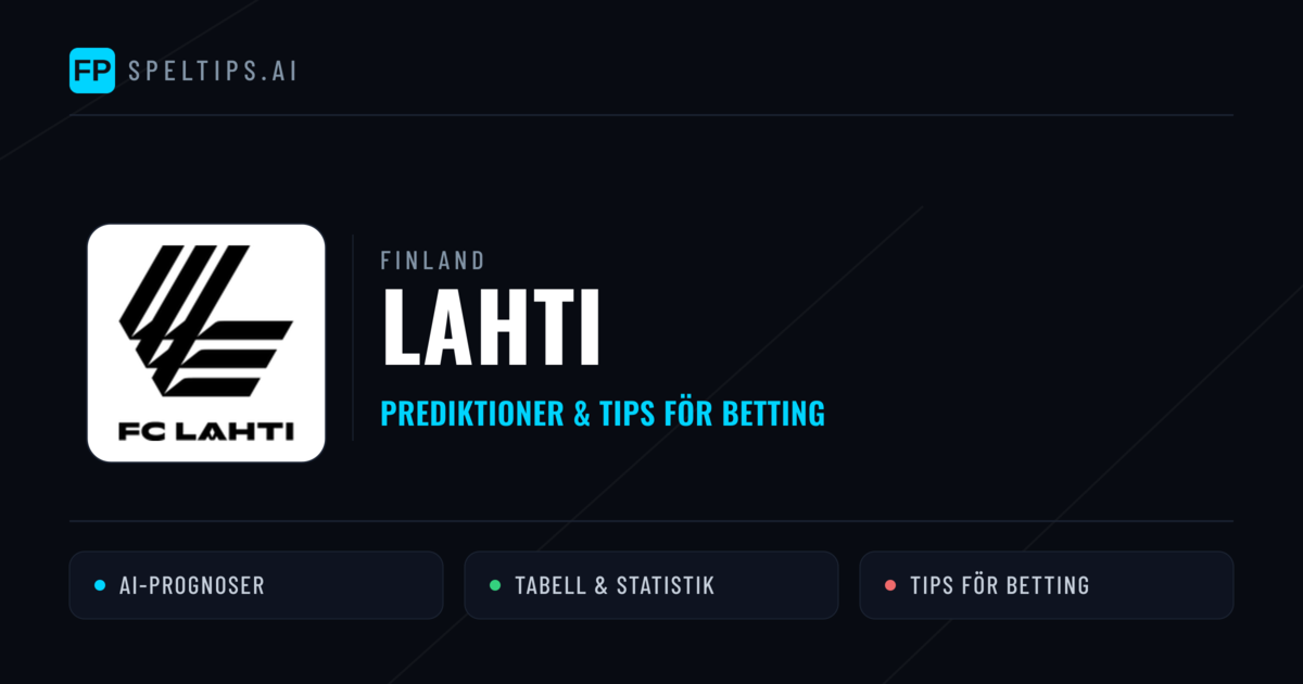 Lahti Prognoser & Statistik