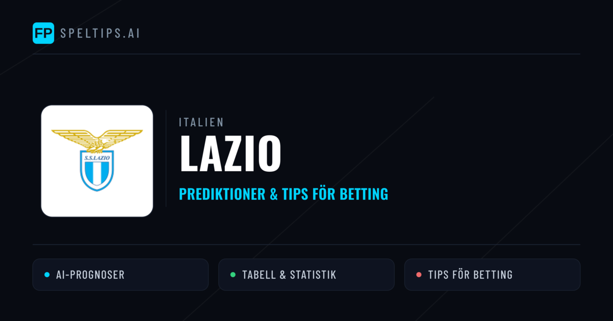 Lazio Prognoser & Statistik