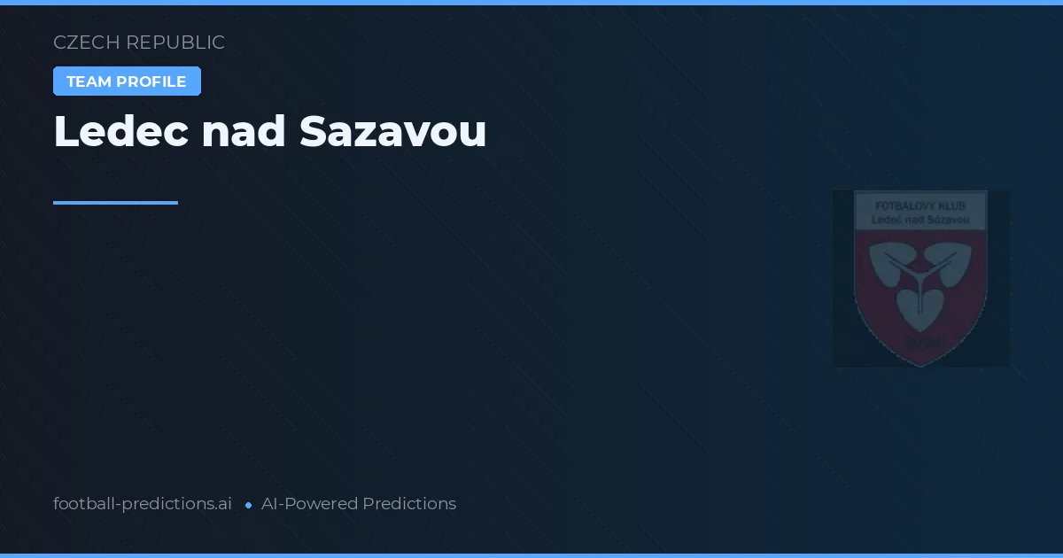 Ledec nad Sazavou Prognoser & Statistik