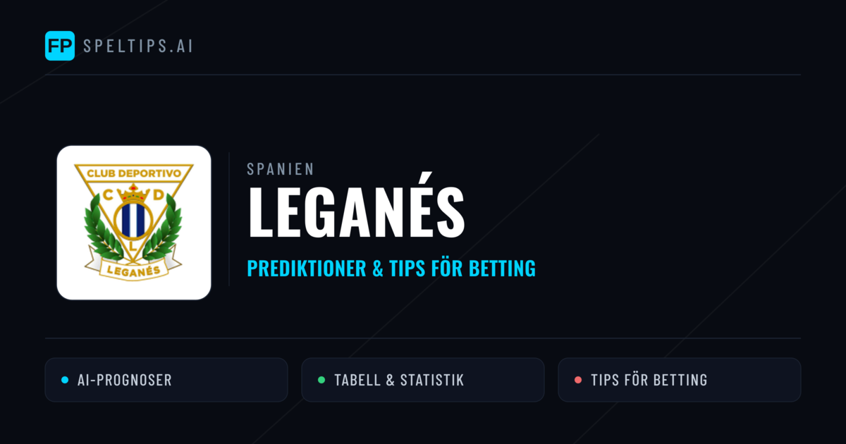 Leganés Prognoser & Statistik