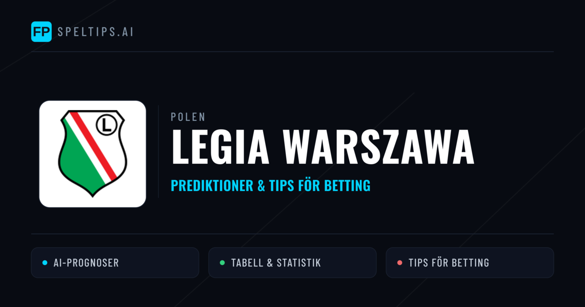 Legia Warszawa Prognoser & Statistik