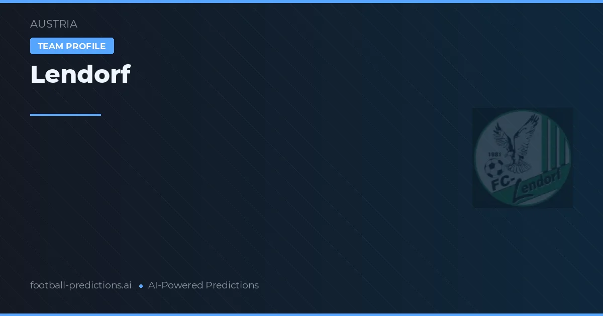Lendorf Prognoser & Statistik