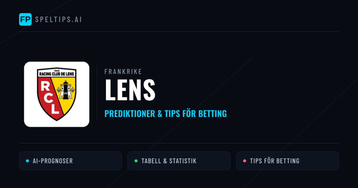 Lens Prognoser & Statistik