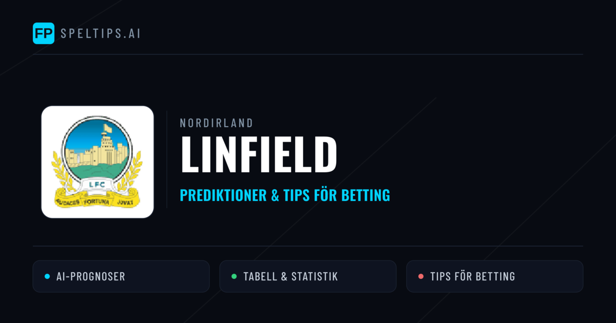 Linfield Prognoser & Statistik