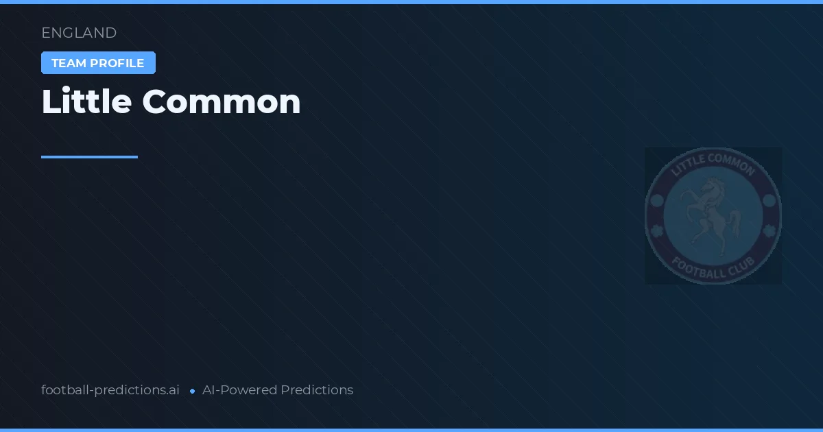 Little Common Prognoser & Statistik