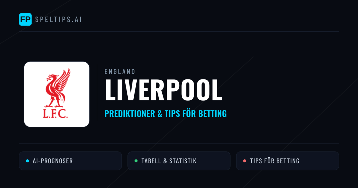 Liverpool Prognoser & Statistik