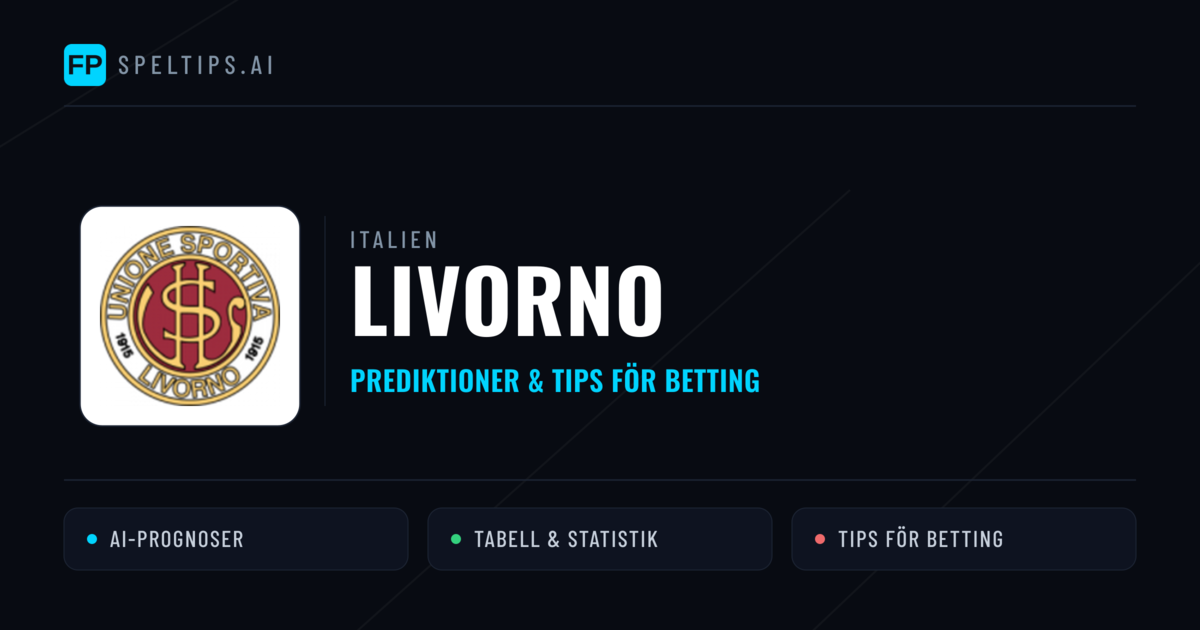 Livorno Prognoser & Statistik