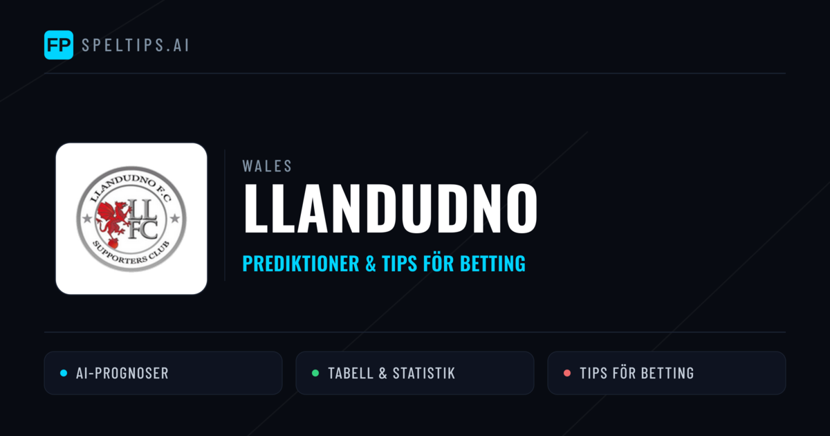 Llandudno Prognoser & Statistik