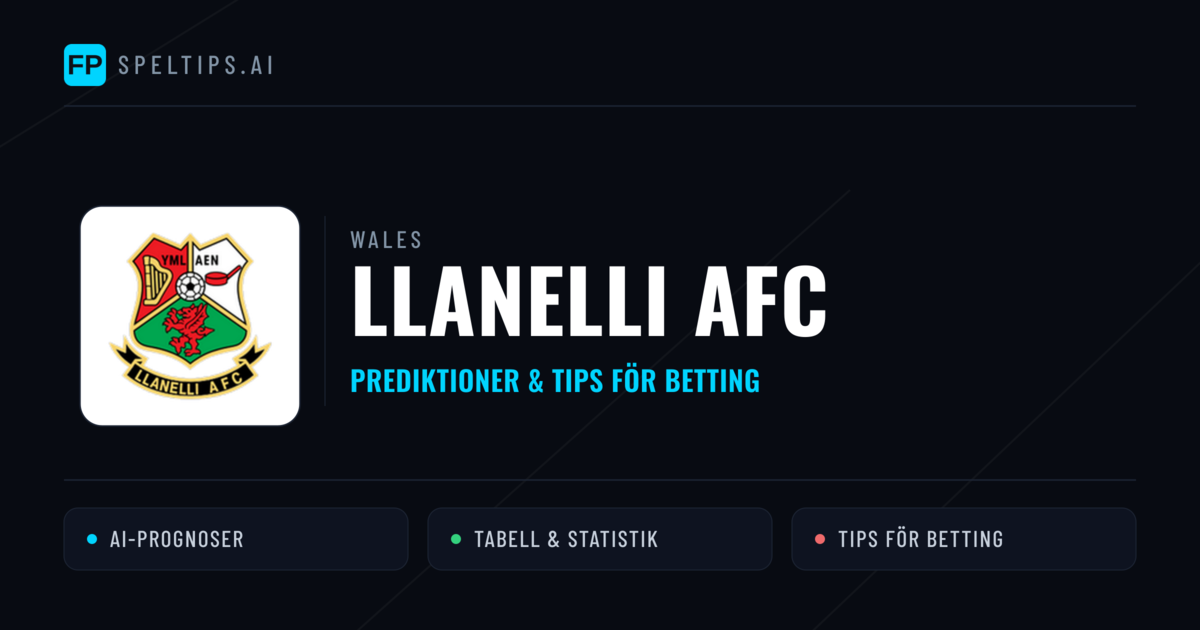 Llanelli AFC Prognoser & Statistik