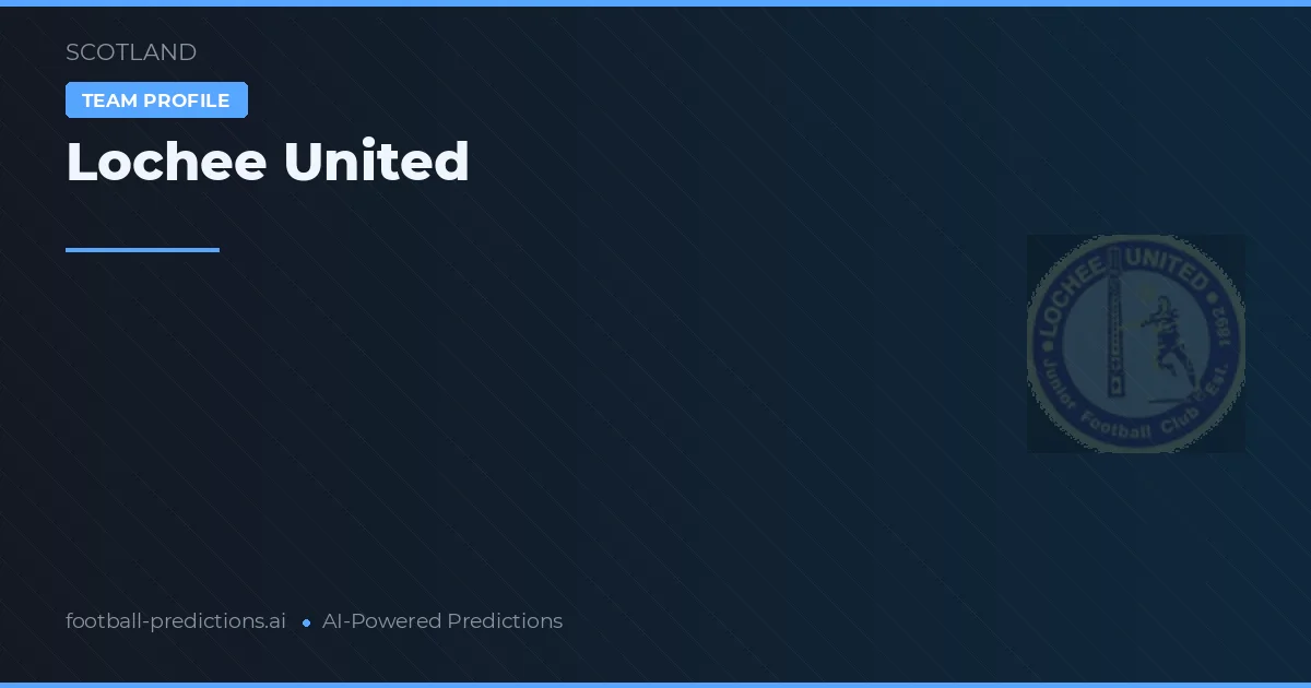 Lochee United Prognoser & Statistik
