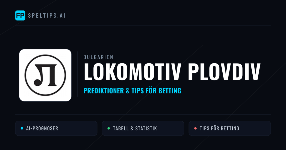 Lokomotiv Plovdiv Prognoser & Statistik