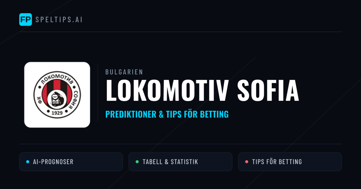 Lokomotiv Sofia Prognoser & Statistik