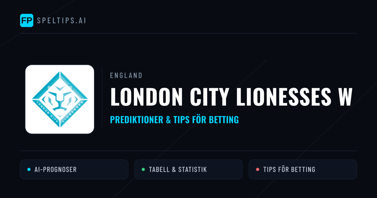 London City Lionesses W Prognoser & Statistik