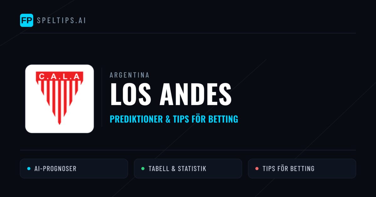Los Andes Prognoser & Statistik