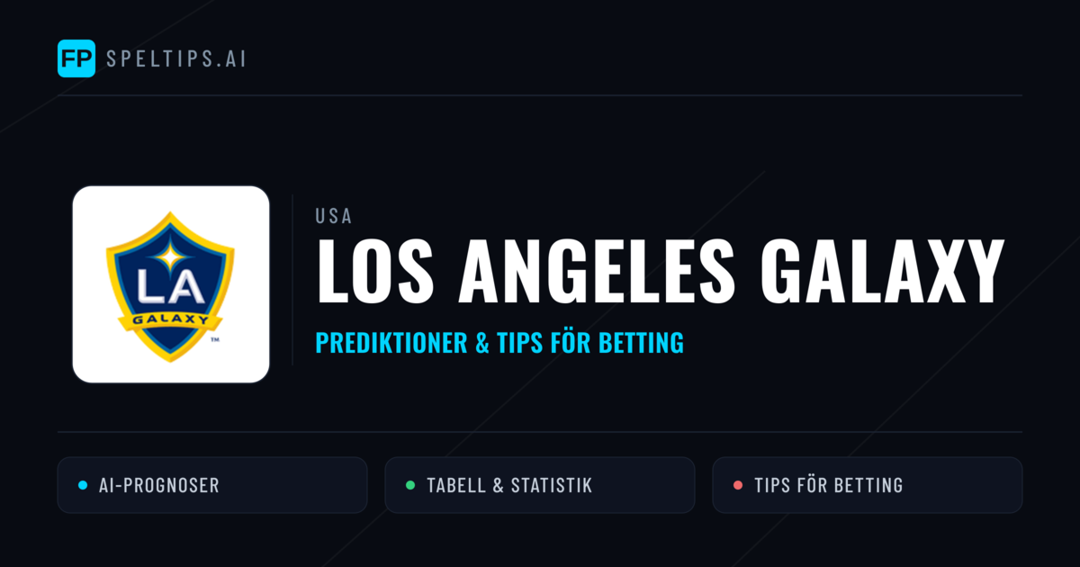 Los Angeles Galaxy Prognoser & Statistik