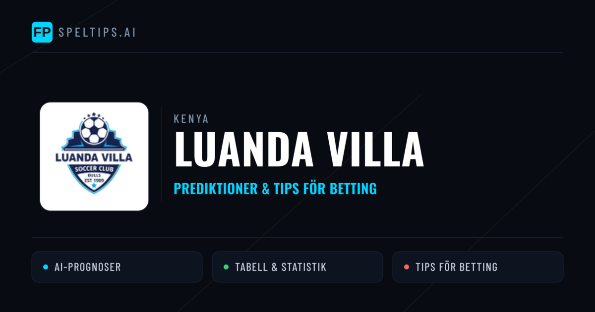 Luanda Villa Prognoser & Statistik
