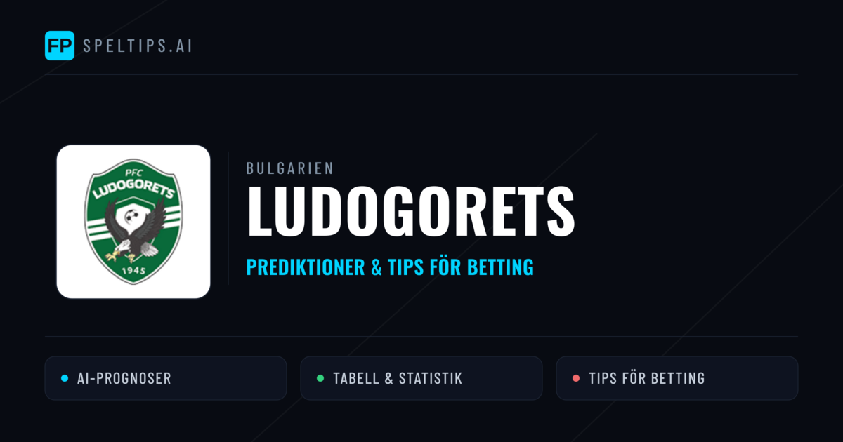 Ludogorets Prognoser & Statistik