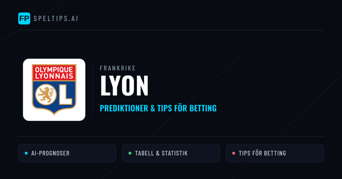 Lyon Prognoser & Statistik