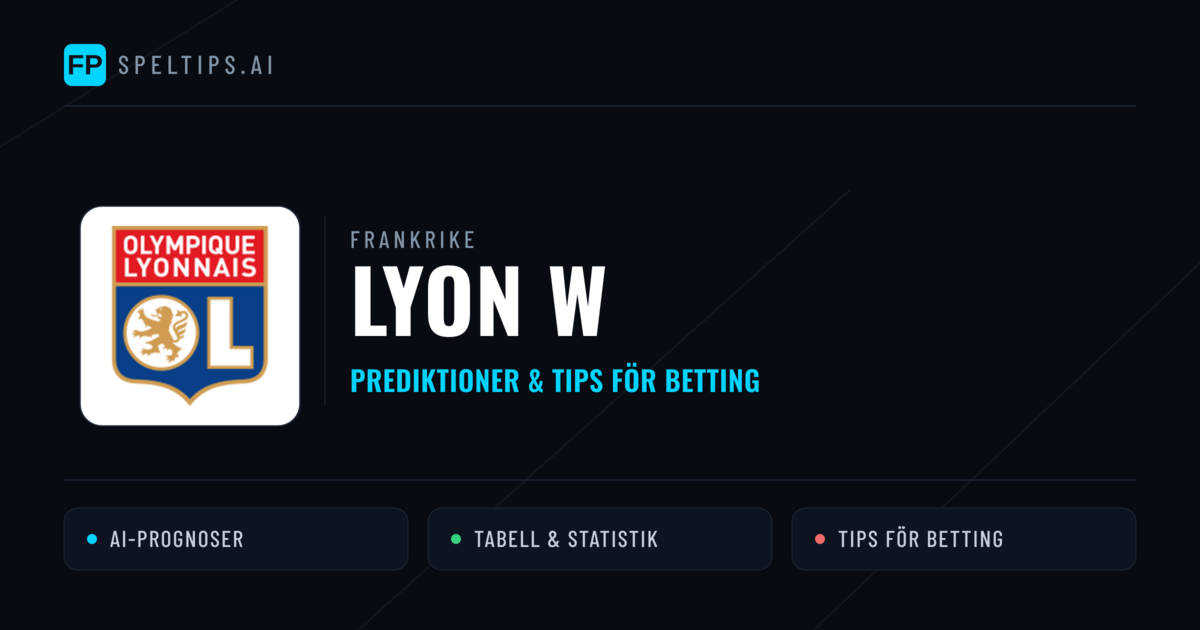 Lyon W Prognoser & Statistik