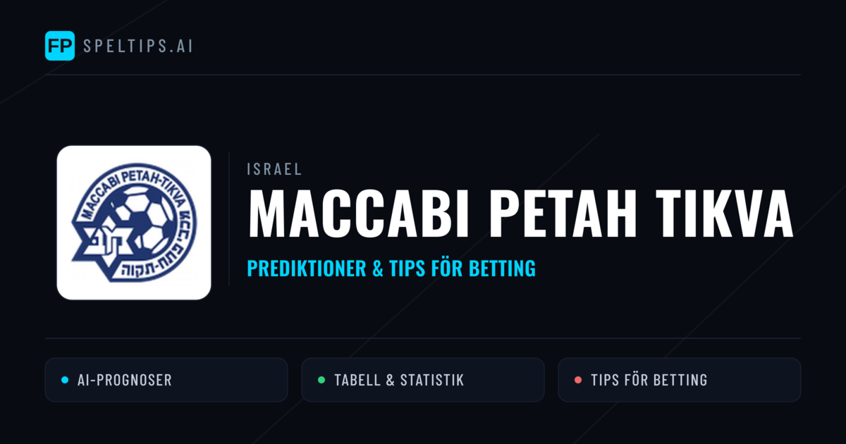 Maccabi Petah Tikva Prognoser & Statistik