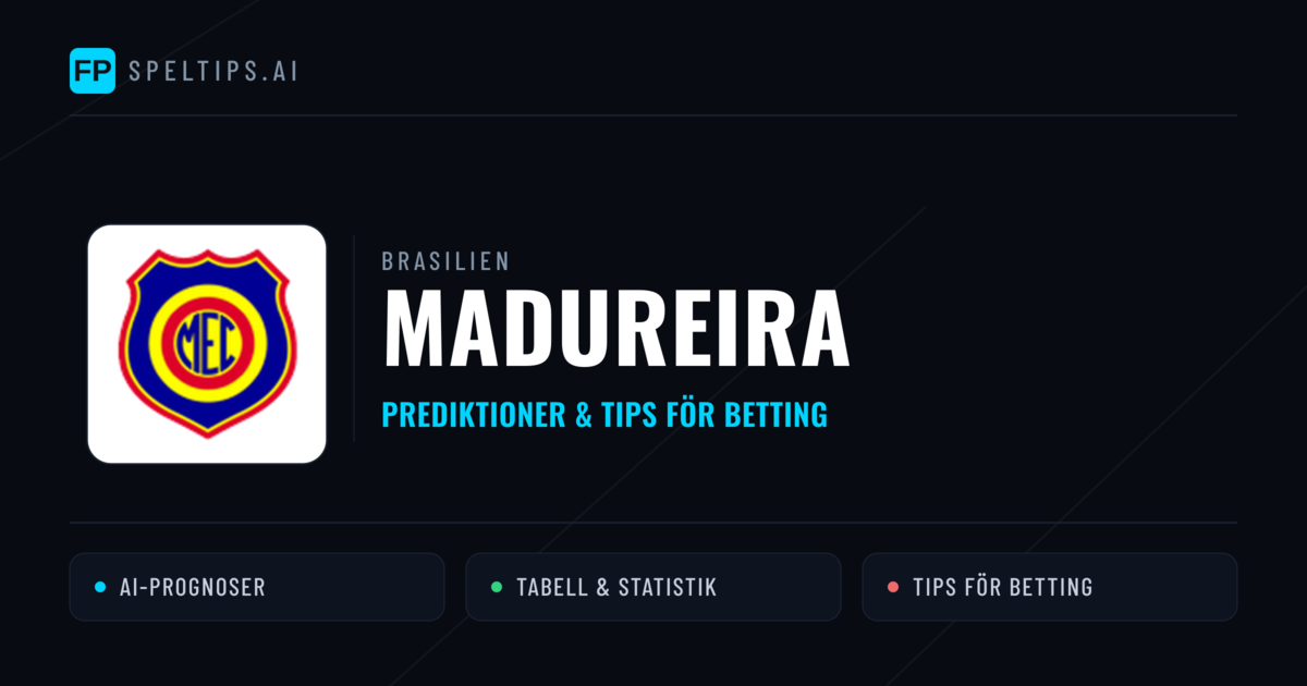 Madureira Prognoser & Statistik