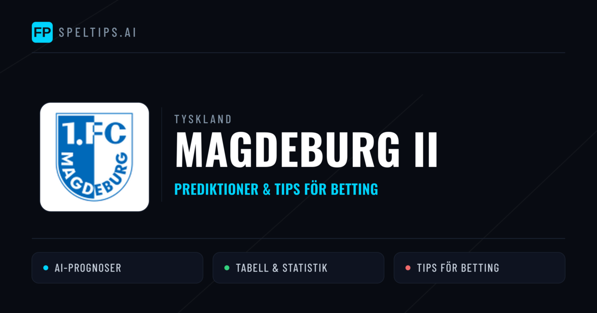 Magdeburg II Prognoser & Statistik