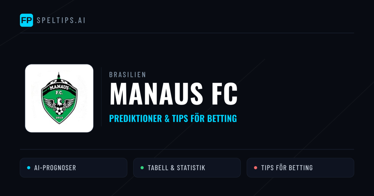 Manaus FC Prognoser & Statistik