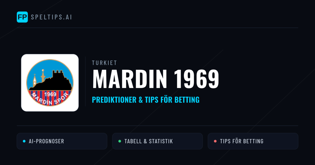 Mardin 1969 Prognoser & Statistik
